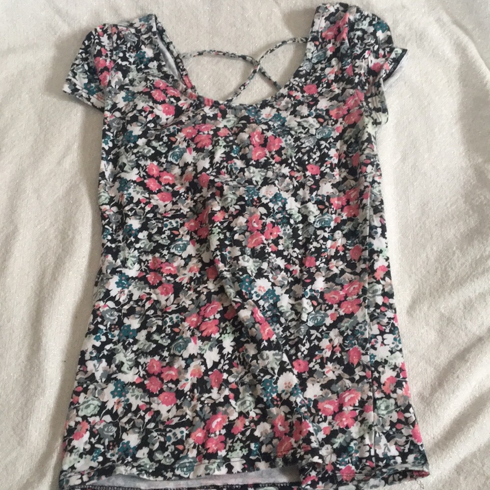 Floral bodycon crop top
